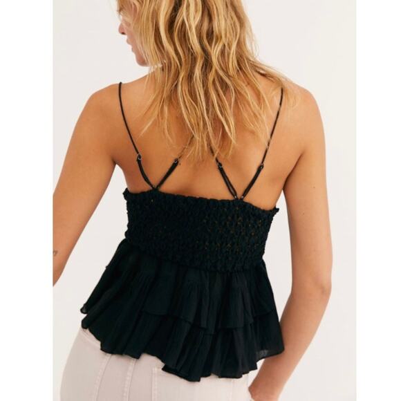 Free People Black Adella Cami size XS NWT - Picture 2 of 11